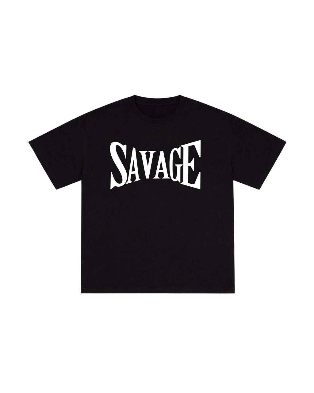 Deep Black with White Print