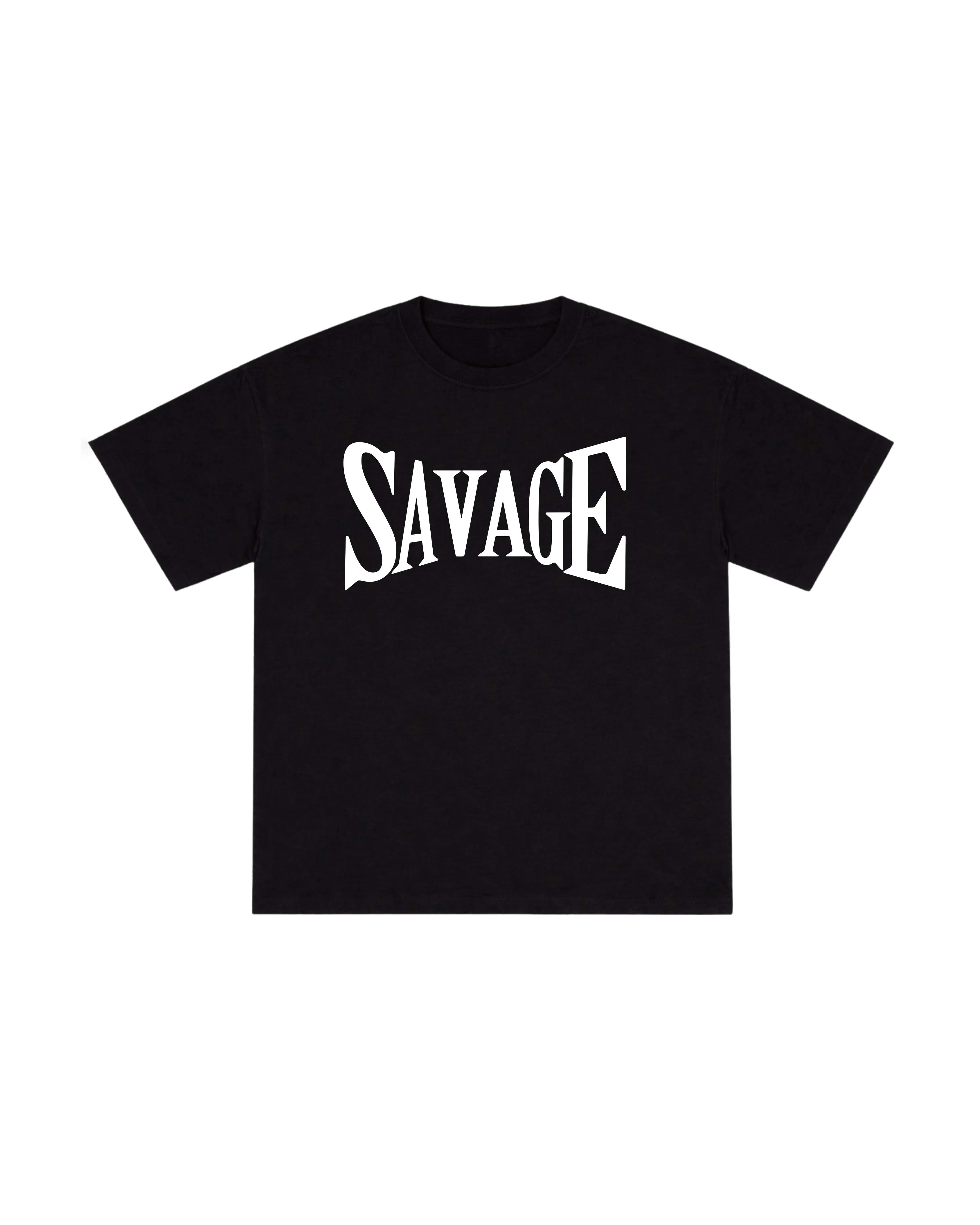 Deep Black with White Print